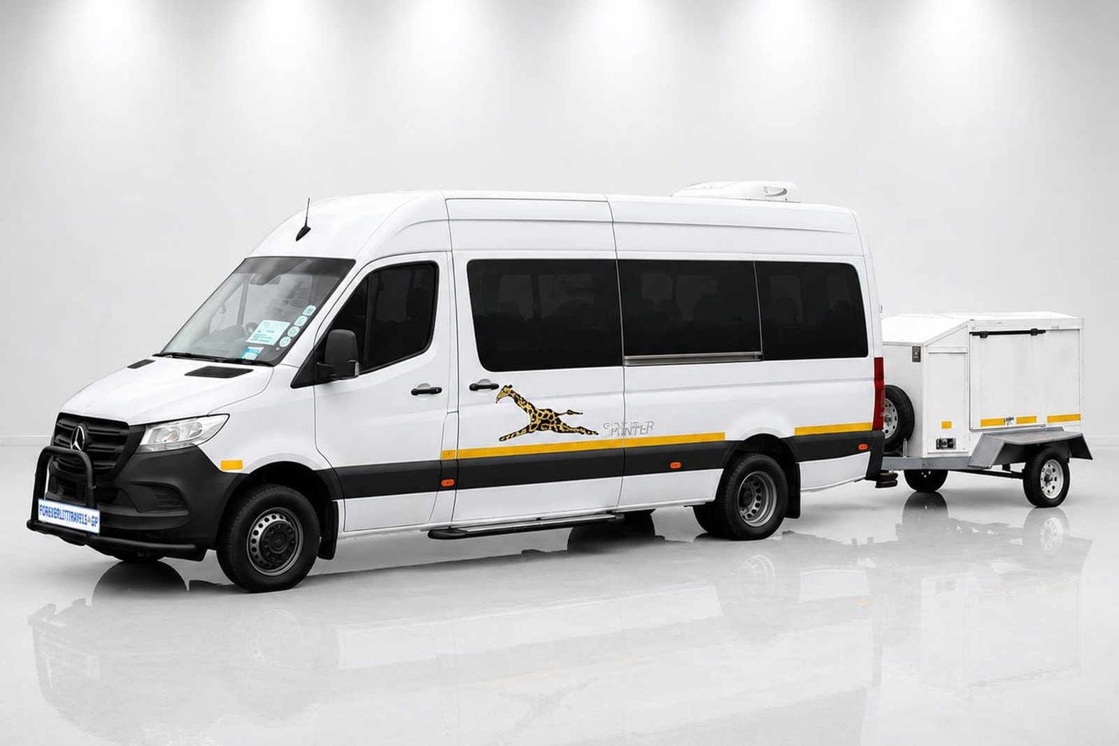 Mercedes-Benz Sprinter available for hire from Foreverlit